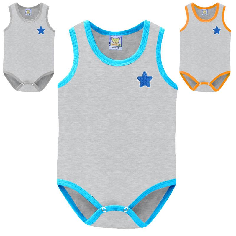 Jungen Kleidung 100% Baumwolle Bodys Baby Sommer Strampler Mädchen Ärmellose Kleidung