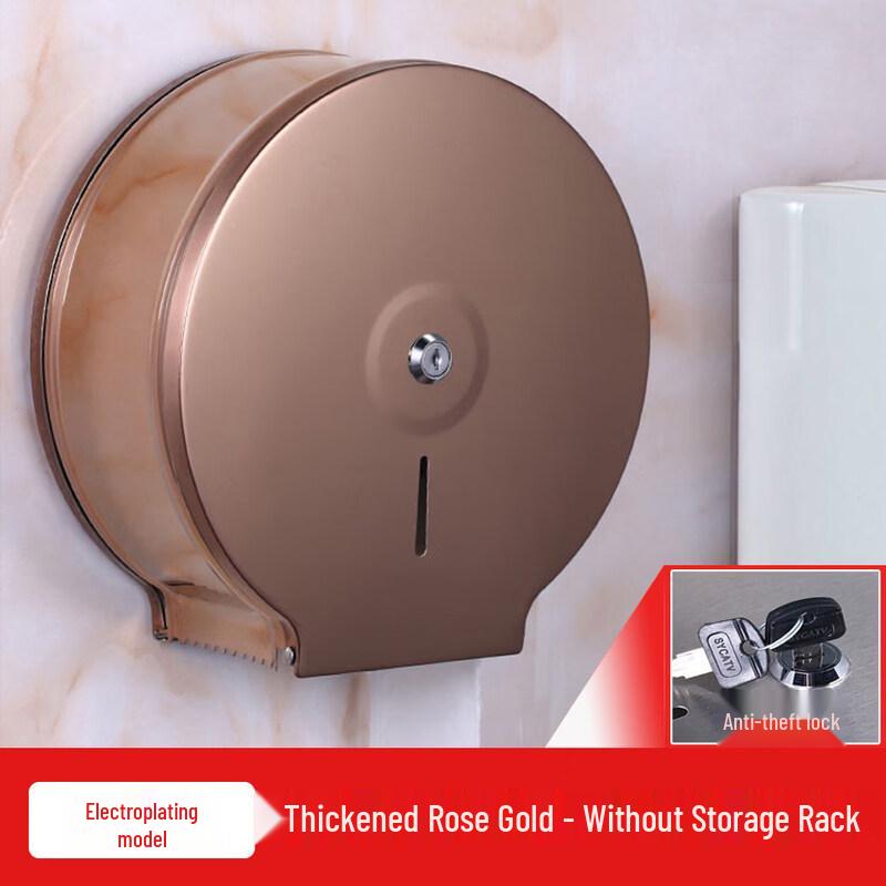 

304 Stainless Steel Wall-Mounted Large Roll Paper Dispenser
