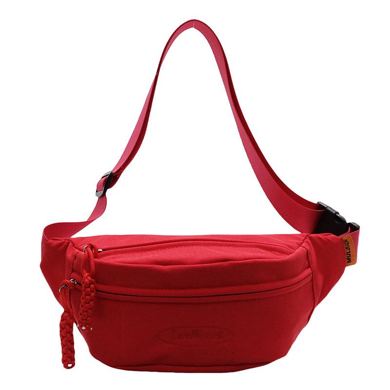 Trend Hot Sale Japanese Korean Simple Sports Trend Leisure Fanny Pack Niche Personality Commuter Travel Crossbody Breast Bag Women