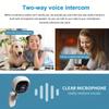 Telecamera di Sicurezza Smart da Interno 2025, Compatta, Collegabile alla Presa, Video HD 1080p, Visione Notturna, Rilevamento del Movimento, Audio Bidirezionale, Configurazione Semplice, Funziona con Alexa