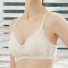 French Lace Triangle Cup Teenage Girls Without Marks Small Breast Underwear Female Thin Section Without Steel Ring French Lace Sexy Bra