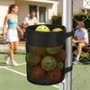 Pickleball Ball Holder Tennis Hanging Organizer Foldable Ball Storage Pouch Tear-resistant Mesh Hangable Pack for Sport Outdoor
