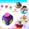 Stress Relief Clicker Cube Toy Portable Anti-Anxiety Relaxation Cube Home Office Silent Calming Cube Sensory Toy