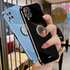 Plating Finger Ring Soft Case For Samsung Galaxy A22 A32 S20 S21 Huawei P50 P40 Honor 60 50 Redmi Note 11 10 iPhone13 12 11 Silicon Stand Holder Cover