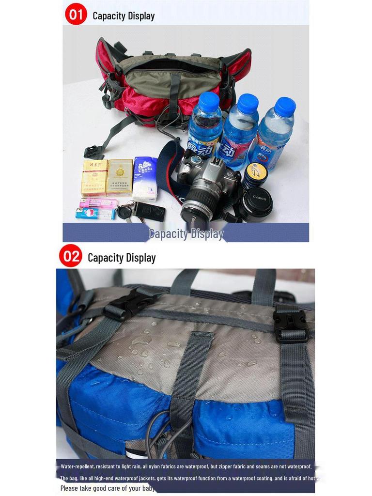 2025 Multifunctional Outdoor Waist Bag for Hiking, Climbing, and Cycling – Unisex Water Bottle Backpack