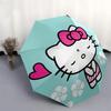 1pc Hello Kitty with Hearts and Flowers Umbrella with Plastic Handle,Suitable for All Seasons Home Travel Outdoor UmbrellaSanlio680