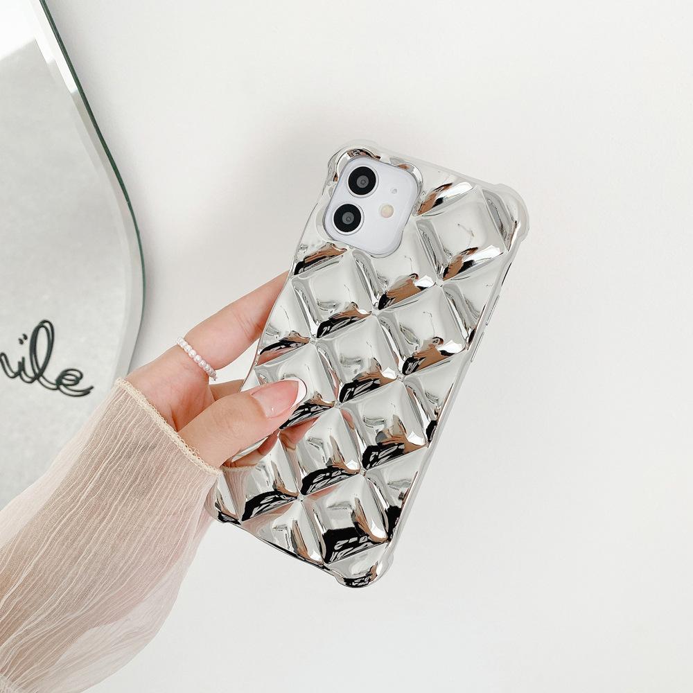 Luxury 3D Diamond Case Soft Cover for iPhone 15 Case Shockproof Mobile Phone Bag for Iphone 18 17 16 High Quality