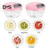 500/900ml Mini Garlic Chopper Clear Useful Spices Meat Garlic Chopper