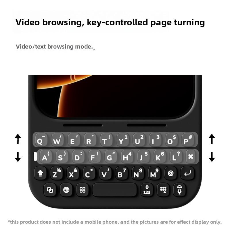 MetaKey All-in-one with Night light Mobile Keyboard Phone Case For IPhone 17 Pro Max For Magsafe Magnetic Charge Protector Cover