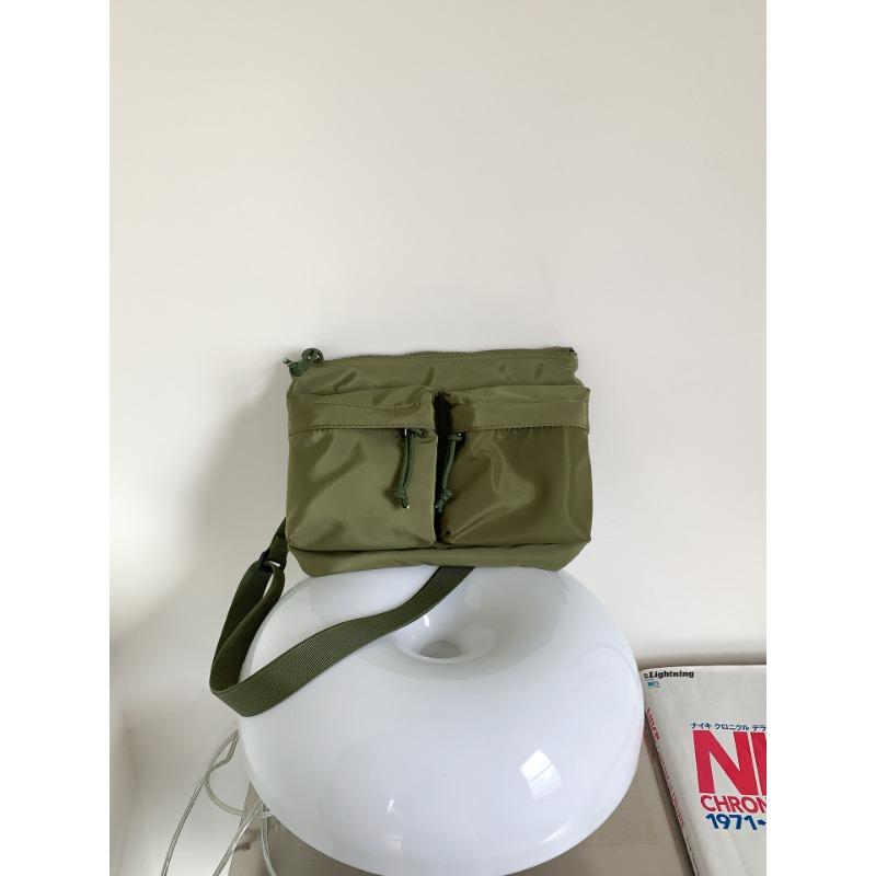 New casual nylon mobile phone bag solid color fashion commuter travel shoulder bag women's trend messenger bag
