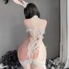 Personal Butler Woman Bunny Girl Erotic Kawaii Cosplay Rabbit Costumes Hollow Bandage Dress Lace Plush Nightgowns Sexy Lingerie