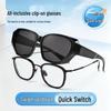 New Dual-Use Foldable Clip-on TR Polarized Prescription Sunglasses for Men and Women