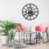 Stylish Metal Analog Wall Clock for Living Room, Bedroom,Kitchen, Home and Hall | Antique Fancy Big Size Modern Wall Watch for Home Decor (60CM)