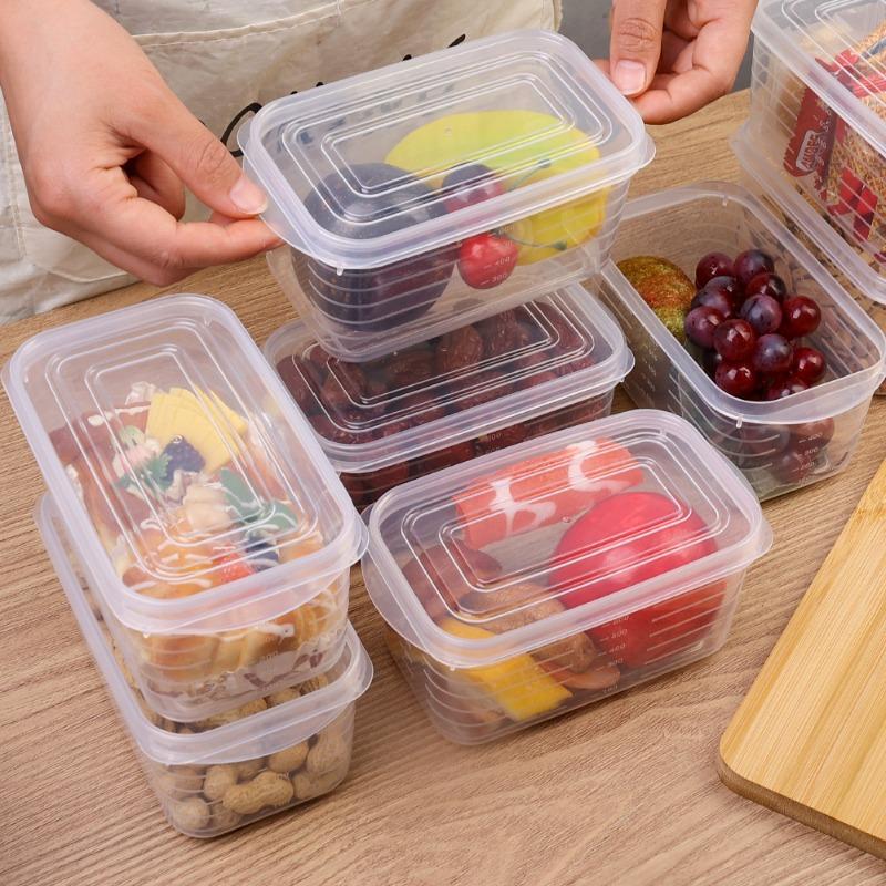 Boîte de Rangement pour Réfrigérateur Congélation Légumes Fruits Organisateur de Réfrigérateur Congélation Viande Boîte Fraîcheur avec Couvercle pour Rangement de Cuisine