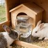 Small Animal Water Dispenser Plastic Drinking Bottle With Metal Pin Spout For Rabbit Bird Cage Hanging Water Feeder