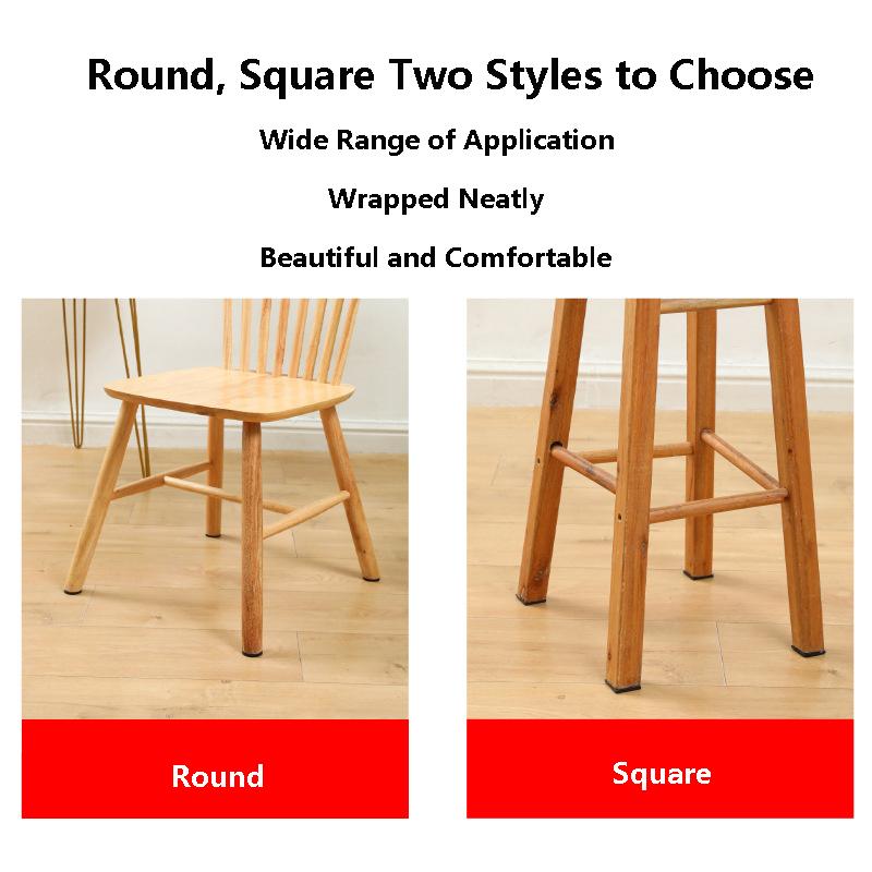 Thickened Furniture Leg Pads Non-Slip Floor Protectors Scratch Proof Noise Reduction for Chair Sofa Feet Universal Eco Friendly Set