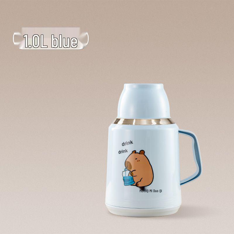 Capybara Thermal Hot Water Bottle: Insulated, Cool-Keeping & Heat-Preserving Large Thermos.