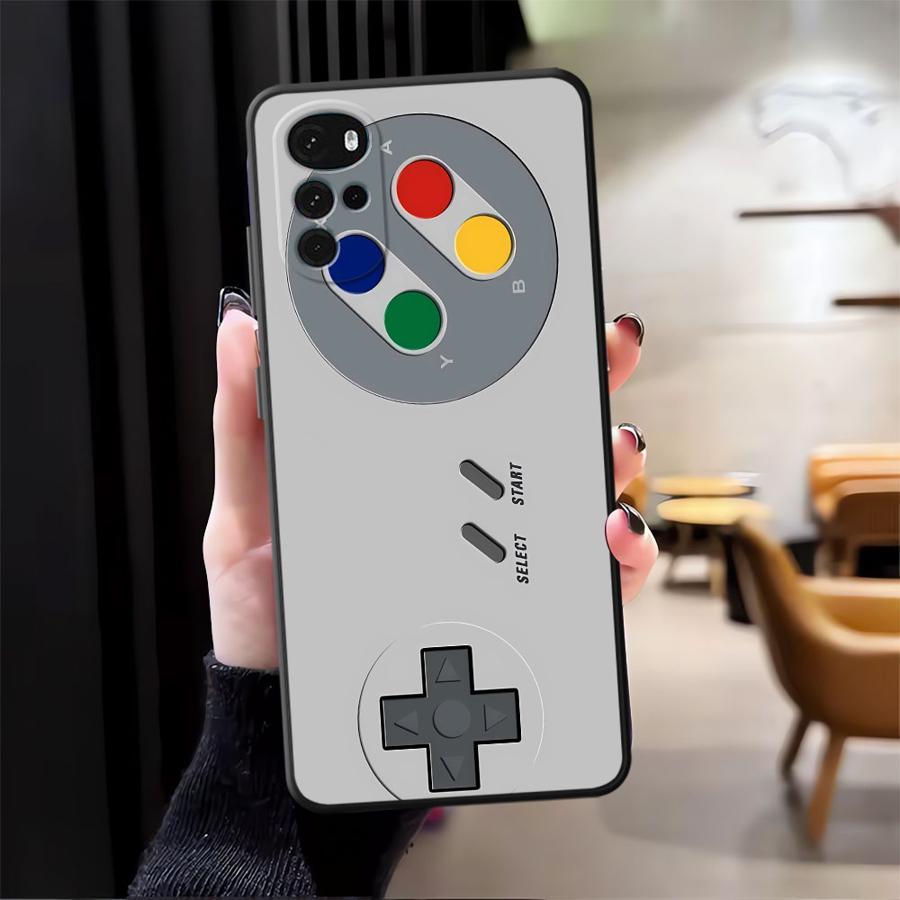 Retro Cameras Games Phone Cover Case for Motorola Moto G32 G71 G50 G22 Edge40 Edge 20 Pro 30 Lite G52 G51 G73 G60s G53 G30 Motorola Moto G60S