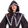 Halloween Skull Print Reaper Short Cape Cosplay