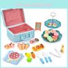 Kinder Picknickkorb Set für Draußen mit Realistischem Essen und Snacks 43 Teile für Fantasievolles Spielen