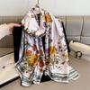 180*90cm Luxury Brand Women Scarf Summer Silk Shawl Lady Wrap Soft Female Echarpe Designer Beach Stole Bandanna foulard muffler