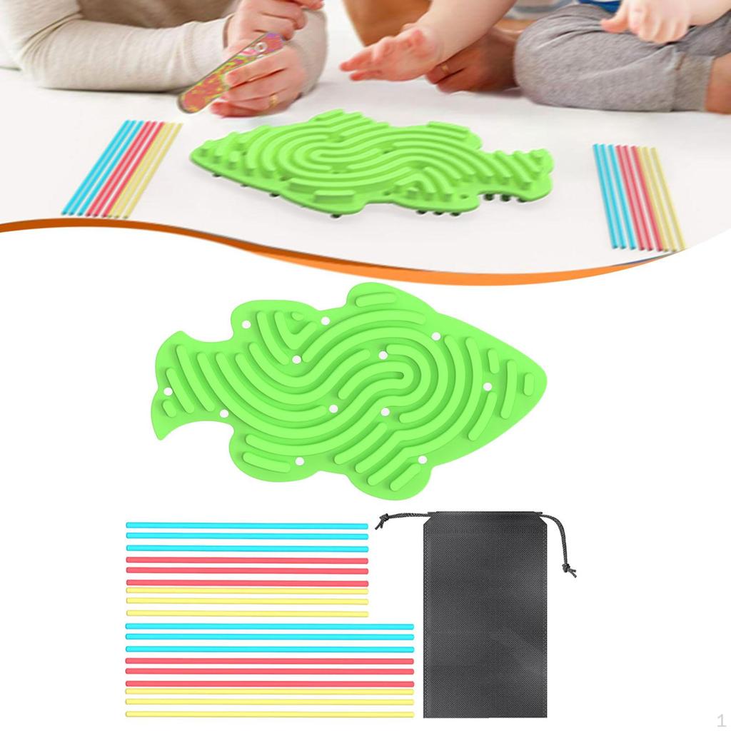 Fidget Sensory Activity Board Fine Motor Skills for Above 3 Year Old Kids