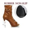 Woman Latin Dance Shoes leather Party Tango Dance Booties for Women Salsa Dance Heels Ballroom Shoes Sexy Stilettos