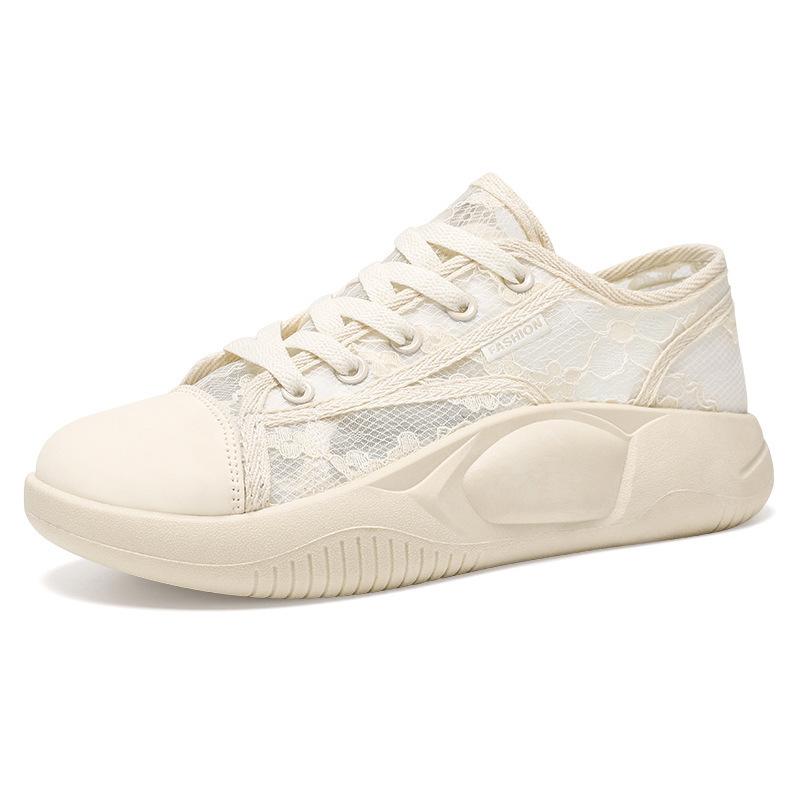 

2025 Douyin live broadcast high-quality entity hollow big eye mesh flower sports large size women s shoes outdoor running shoes 41