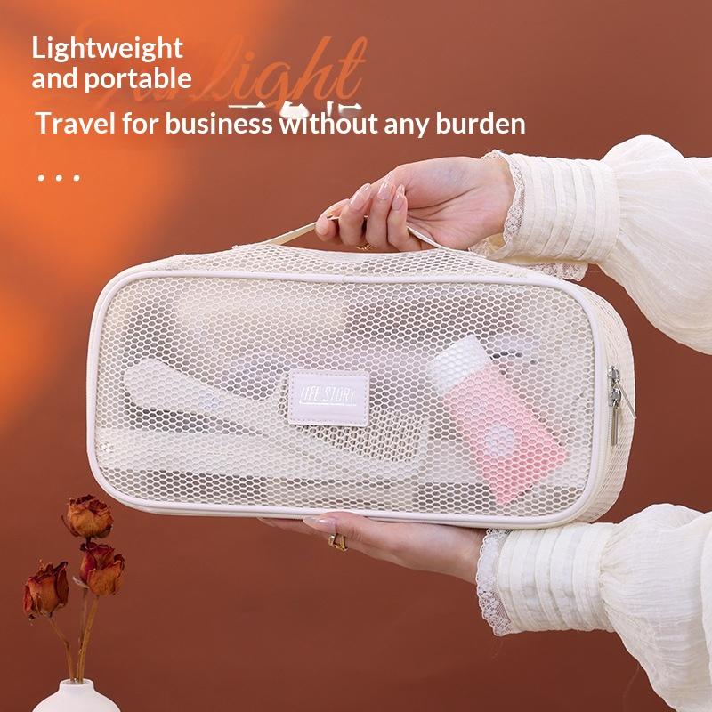 §High Quality Mesh Hair Dryer Storage Bag Dustproof Large Capacity Curler Storage Bag With Handle Hairstyles Tool Organizer Home
