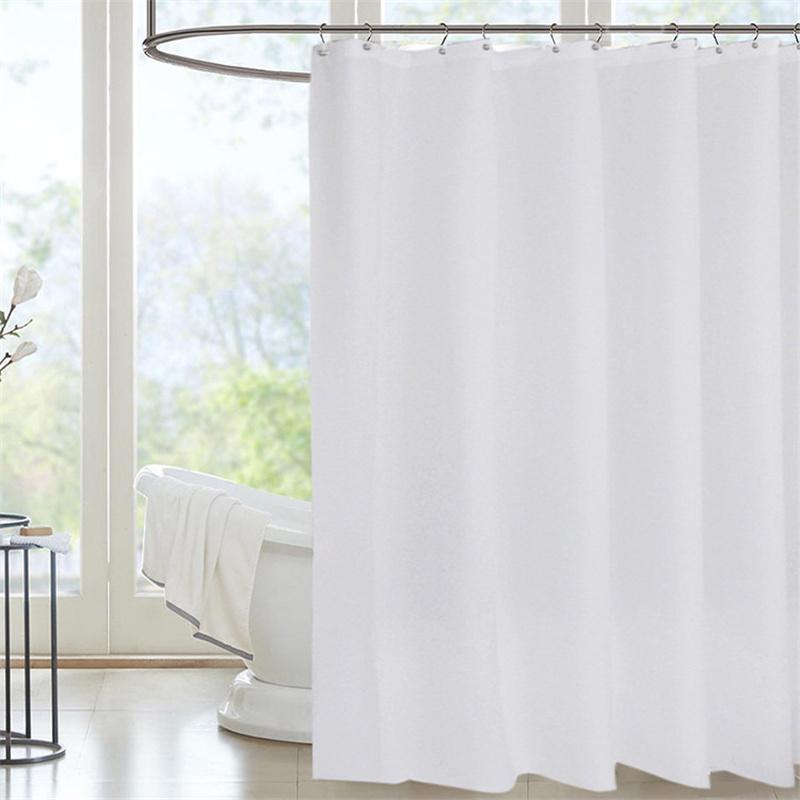 3D-Druck PEVA Volltonfarbe Transparent/Halbtransparent Verdickter wasserdichter schimmelresistenter Duschvorhang für Badezimmerbadewanne
