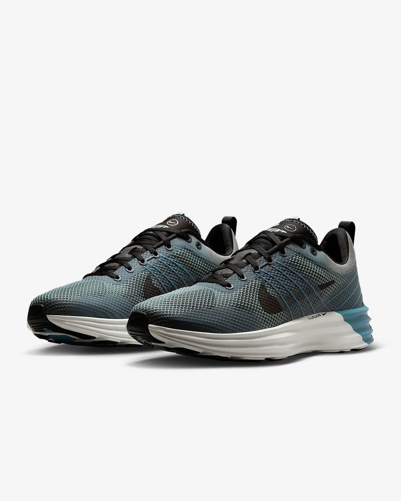 IB4357-001 Nike Lunar Roam Cool Grey Cerulean Black Black (Men s) 11.5