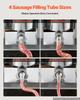 VEVOR Electric Sausage Stuffer 10L Vertical Meat Maker Stainless Steel, for Commercial Use, Stepless Speed Control Meat Stuffer, Sausage Filler Kit