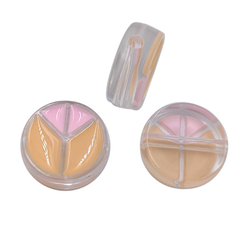 Transparent Creative Pendants for Jewelry Bracelet Making 3Pcs DIY Accessories Drop Oil Fashion Acrylic Peace Beads