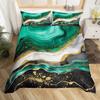 Green Marble Duvet Cover Twin King Marbling Texture Bedding Set Foil Print Glitter Comforter Cover Modern Abstract Art Bed Cover