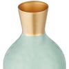 Flower Vase with Rust-Resistant Coating | Stylish and Easy-to-Clean Finish | Compact Design for Modern Décor | Bottle Vase - Aqua