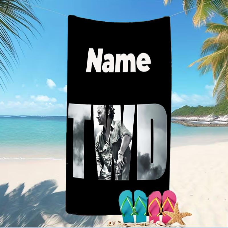 Customizable Personalized Beach Towels The Walking Dead Themed designs.Suitable for the Beach, Yoga, Sports;ideal As Beach Accessories