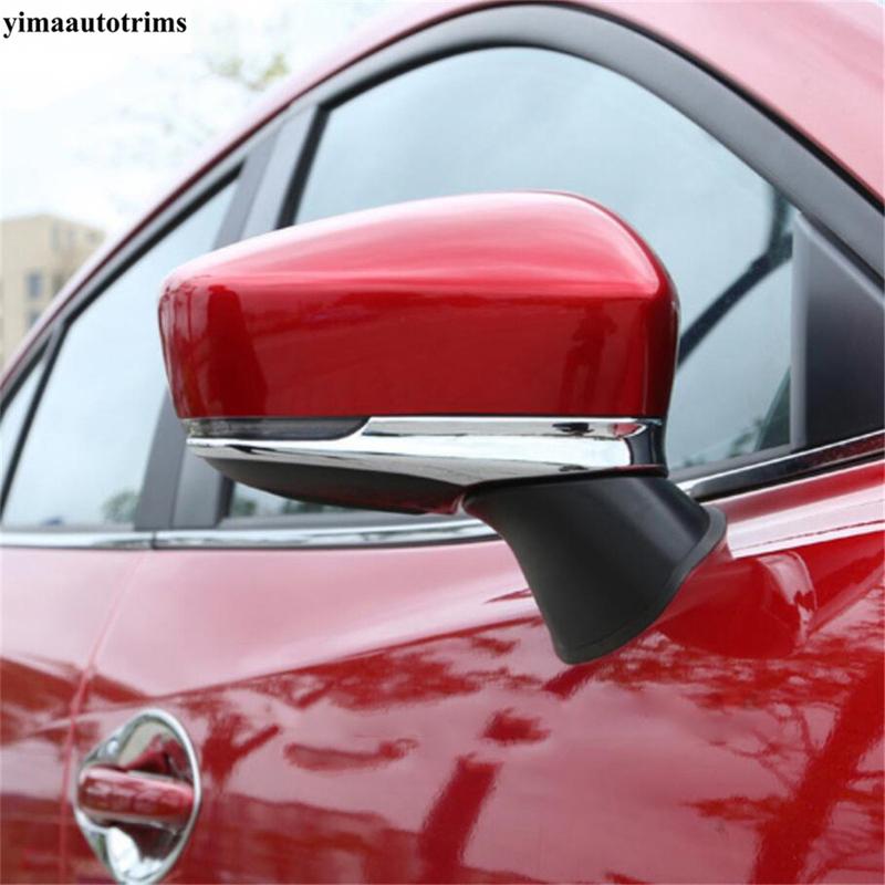 Car Door Rearview Mirror Strip Decoration Protection Cover Trim ABS Chrome Accessories Exterior Kit Fit For Mazda 6 - 2024