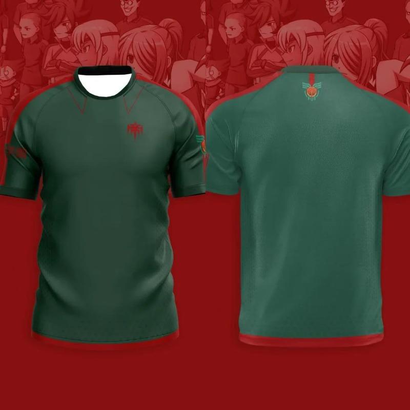 

Япония Футбол Аниме Мужская футболка Джерси Inazuma Eleven Kaio Мальчики Девочки Одежда Спорт Повседневная Быстросохнущая Оверсайз Для Ежедневных Тренировок XL