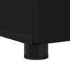Black Bathroom Cabinet with Storage and Door 30 x 35 x 95 cm