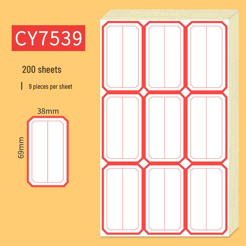 Handwritten Self-Adhesive Label Stickers for Office and Memo Marking