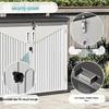 Outdoor HDPE Garden Storage Cabinet for Tools and Sundries