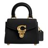 Sammy 12 Metal Logo Lock Fastening Detachable Shoulder Strap Calf Leather Crossbody Tote Mini Women's Black