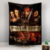 Tapestry Pirates Of The Caribbean Curse Of The Black Pearl Movie Poster Wall Hanging for Adventure Fan Man Cave Decor