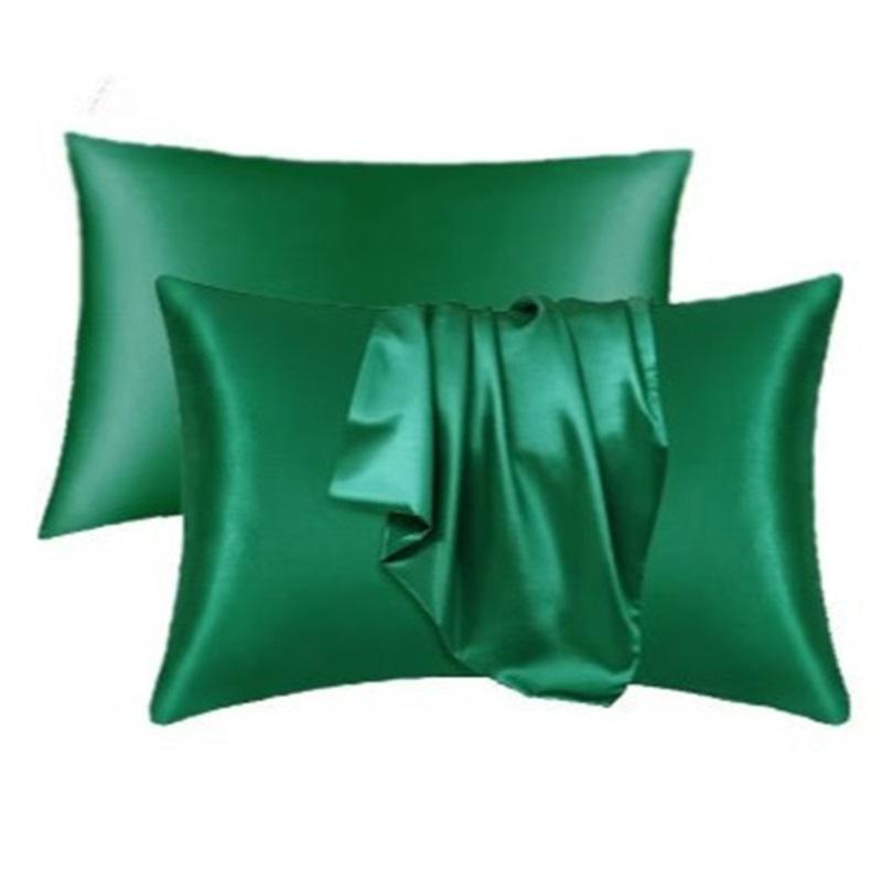 Ice Silk Pillow Cover - Summer Faux Trade Throw Pillow Case For Cushions