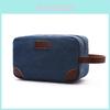 Korean Style Thick Casual Canvas Bag Solid Color Portable Coin Purse Unisex Storage Bag Makeup Bag