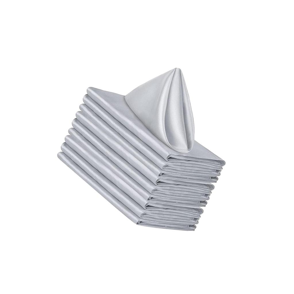 Set of 10 Elegant Napkins for Weddings and Special Events