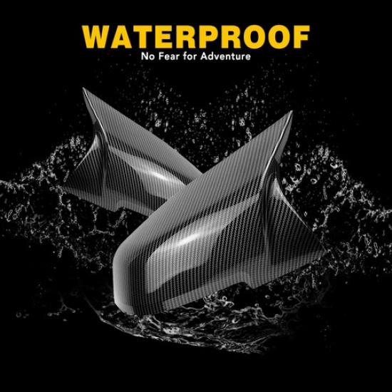 Pair Carbon Fiber M3 Style Mirror Cover Caps For BMW F20 F21 F30 F32 F36 M2