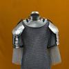 Royal Women's Chainmail Armor Set  Elegant Medieval Battle Gear with Pauldrons Gorget for , Cosplay Historical Reenactments