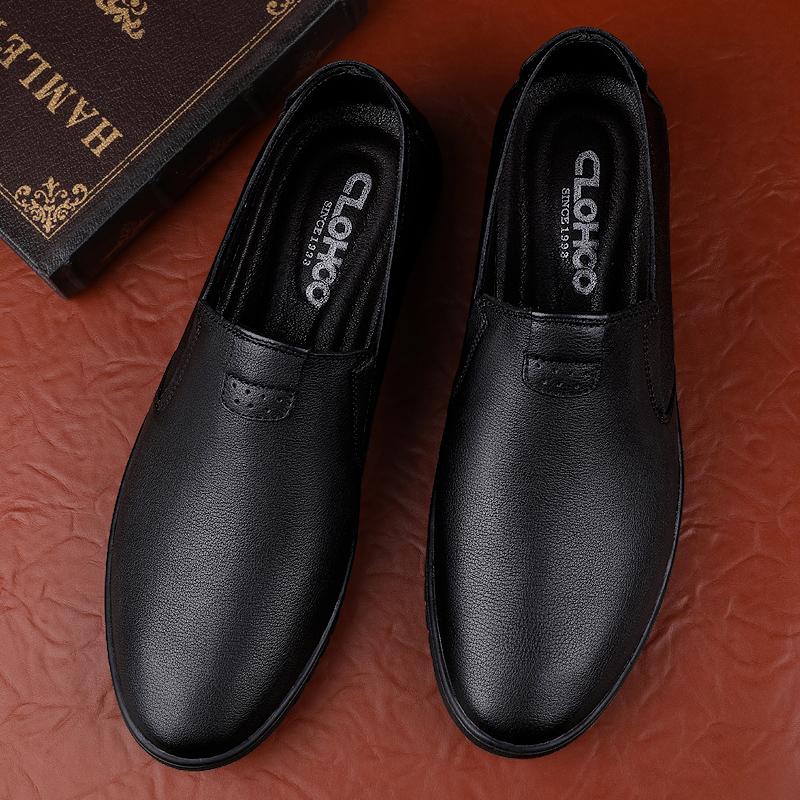 Herrenschuhe aus echtem Leder, lässige Business-Schuhe, leichte Halbschuhe, rutschfeste Fahrschuhe, Wanderschuhe der Luxusmarke, Mokassins