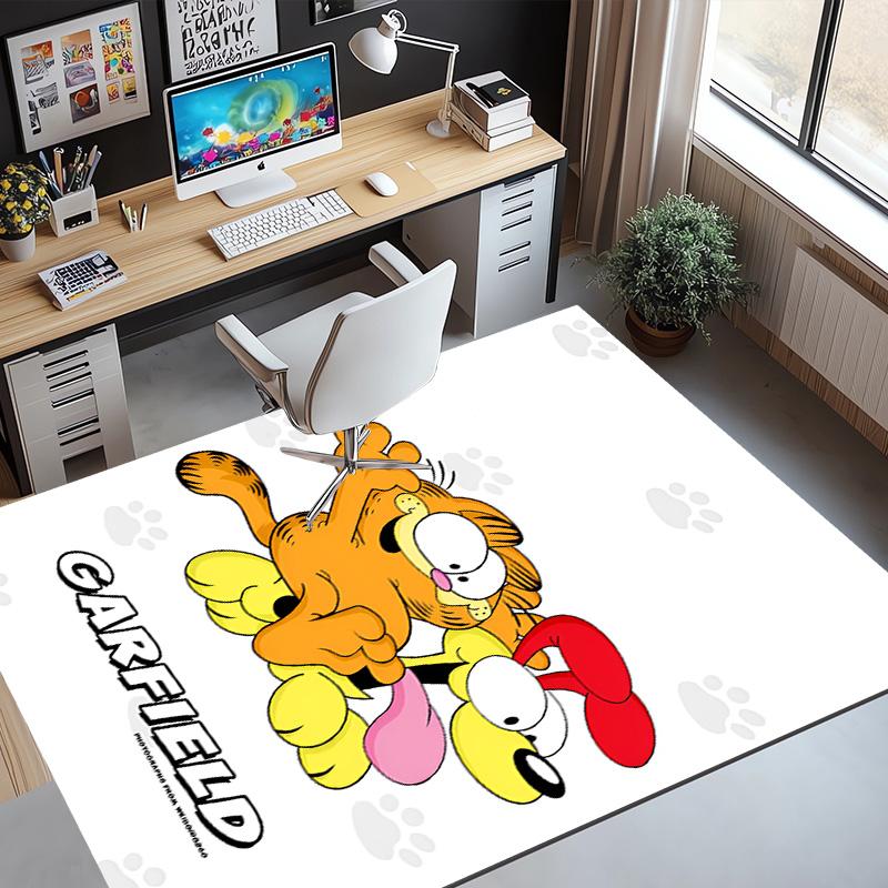 Garfield Pattern Rug, Indoor/Outdoor Mat, for Picnic, Gameroom, Bedroom, Office, Living Room, Home Decor Carpet, Birthday Gift